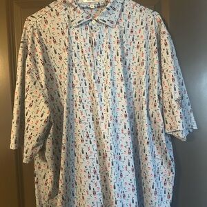 2 Peter Millar Summer Comfort polos.Bloody Mary and Margarita prints.